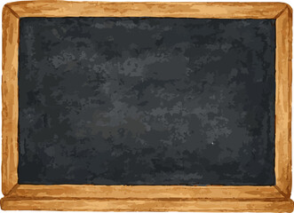 Vector watercolor illustration of a blackboard © Mantella