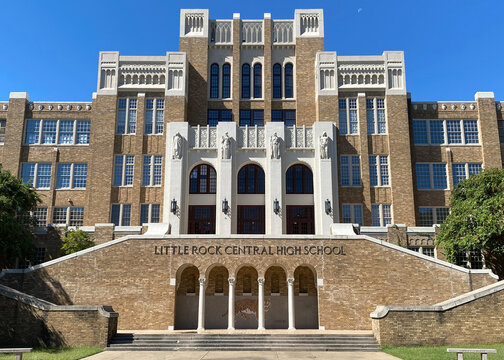 Little Rock, Arkansas: Little Rock Central High School National Historic Site. Site of forced desegregation in 1957 after U.S. Supreme Court ruled segregation by race unconstitutional. 