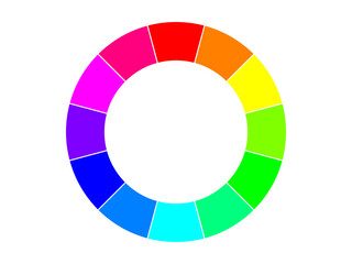 Obraz premium 12色カラーチャート