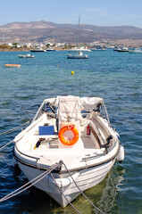 Small boat in Antiparos, Greece