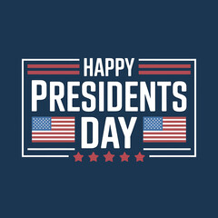 Fototapeta premium Happy Presidents Day American holiday celebration graphic design element