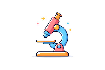 Cute Microscope Illustration