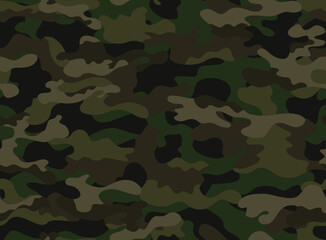 Fototapeta premium Trendy seamless army camouflage background