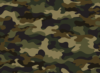  Seamless military camouflage, trendy modern army pattern
