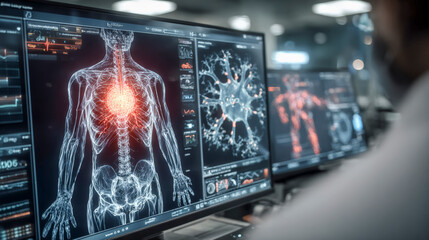 Einsatz von Technologie und k&uuml;nstlicher Intelligenz in der Medizin und Forschung, f&uuml;r Diagnose, Analyse, Behandlung, Technologieinnovation, Generative AI