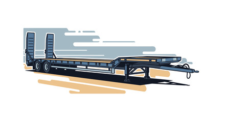 Heavy Duty Flatbed Trailer For Large Cargo Transportation
