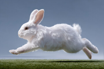 Laufender, Hase Osterhase, Generative AI