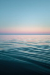 Obraz premium Minimalist seascape: calm water surface in a vertical composition
