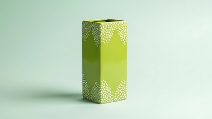 Blue gift box with heart pattern and ribbon wrapping paper