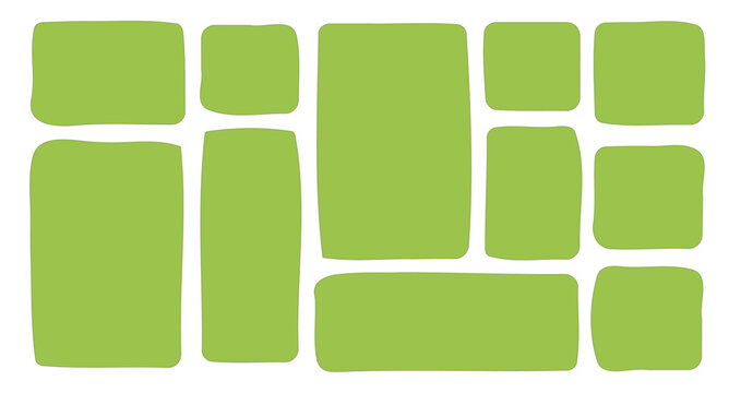 Sticker organic blob abstract blobs and asymmetric rectangles create playful vector borders. Cute watercolor bubbles with gradient effects form unique textbox designs for creative layouts. Vector