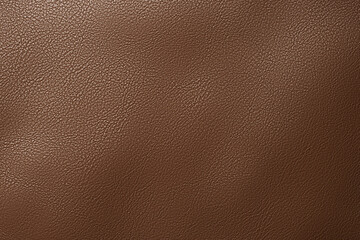 Brown leather texture background, top view