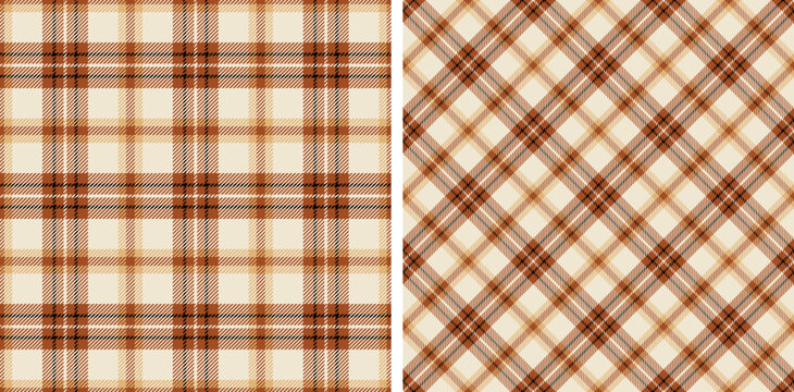 Plaid seamless pattern. Repeating checker fabric for design prints plaids. Repeated check ekose. Checks square line. Vichi geometric cloth. Tartan repeat textile. Madras flannel. Vector illustration