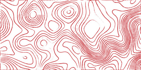 abstract red topographic map contour lines background minimalist geographic elevation pattern © Creative Lis