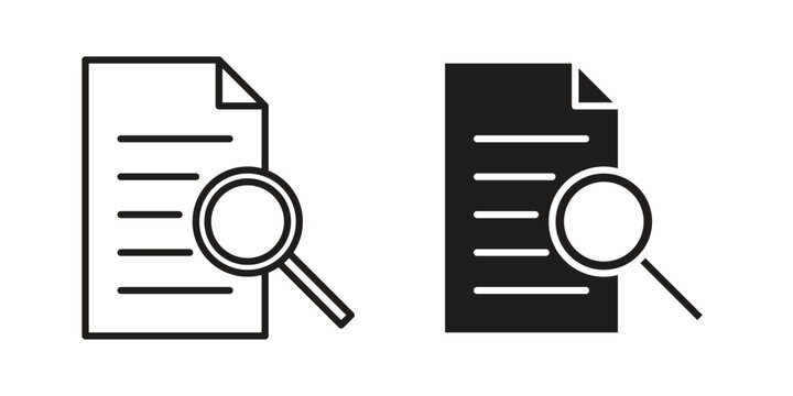 Case studies icon. Vector Isolated Illustration for web design.