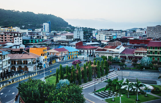 Plaza 5 de Mayo (May 5th Square) located in Panama City, Panama