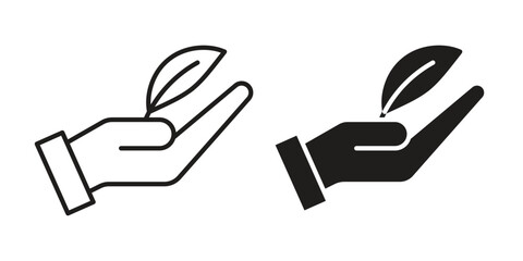 Obraz premium ECO friendly icon. Vector Isolated Illustration for web design.