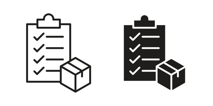 Inventory control icon. Vector Isolated Illustration for web design.