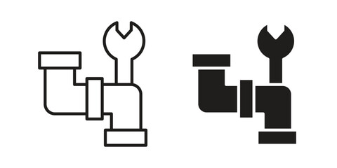 Plumbing icon. Vector Isolated Illustration for web design.