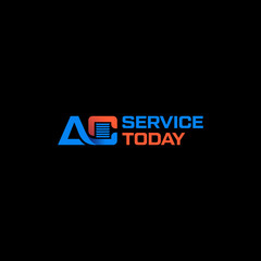 Obraz premium AC Service Today Logo Design 1.