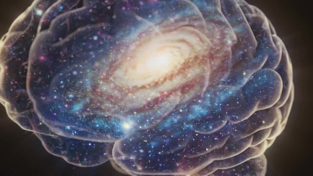 Cosmic Brain Galaxy Nebula Mind Consciousness