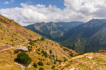 Naklejka premium Lukomir mountain landscape in Lukomir, Bosnia and Herzegovina.