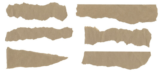 Fototapeta premium Adhesive washi crumpled paper tape isolated element. Craft scrapbooking transparent element with grunge texture. Torn ripped note memo sticker