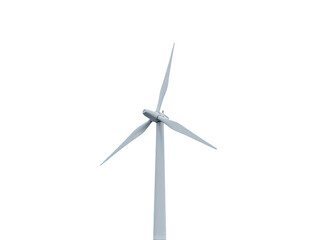 A wind turbine installed on the rooftop of a building, providing renewable energy