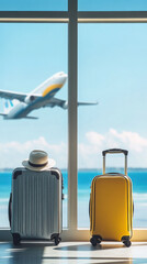 Travel Scene With Runway View