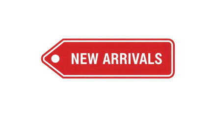 Red 'New Arrivals' Tag