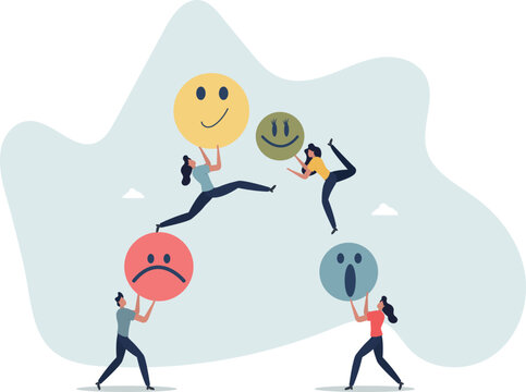 Emotional regulation and feeling control with mind skills.person's life situation and his activities.