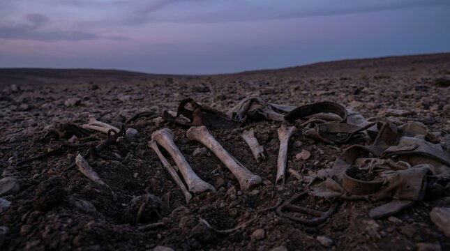 Scattered Human Fibulae Found in Dry Terrain