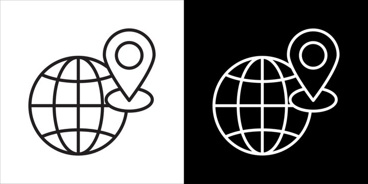 Ip Address Icon Sheet Black And White