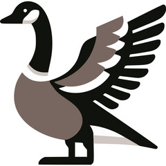 Canadian Goose Vector Icon © Mubarok