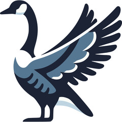 Canadian Goose Vector Icon © Mubarok