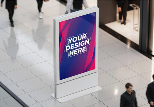 Billboard Mockup Advertising Totem Display Copia