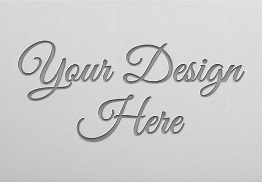 Cut Out Paper Mockup