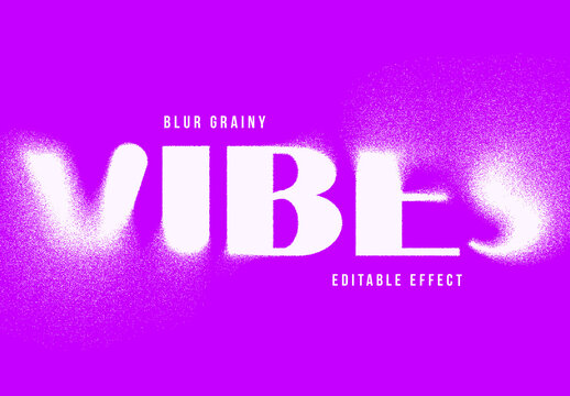 Blur Grainy Noise Dispersion Text Effect
