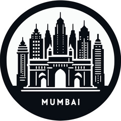 Mumbai Skyline Vector Icon