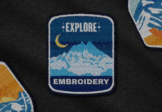 Embroidery Logo Mockup Effect