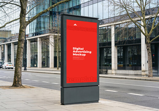 Urban Glass Tower Billboard Mockup for High Impact Corporate Outdoor Advertising Campaign