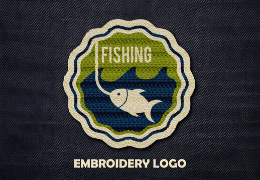 Embroidery Logo Mockup Effect