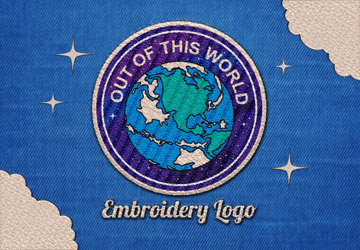 Embroidery Logo Mockup Effect