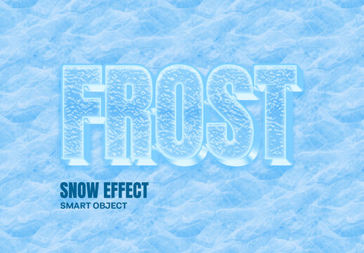 Frosted Snow Text Effect