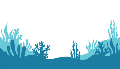 Ocean Underwater Silhouette Illustration  © blueciz