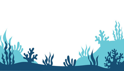 Ocean  Flor Silhouette Illustration  © blueciz