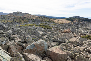 Landscape of Vitosha Mountain near Kamen Del peak, Bulgaria
