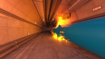 貯蔵施設　3DCGレンダリング