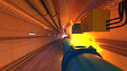 貯蔵施設　3DCGレンダリング