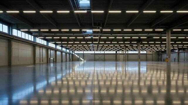 Launching a Bright Empty Warehouse Space into a Clean Functional Area