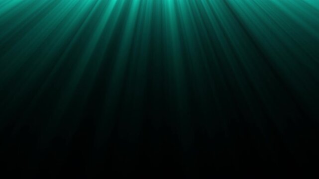 Underwater light rays deep sea ocean abstract aqua suitable for backgrounds, overlays, digital art, or mystical themes